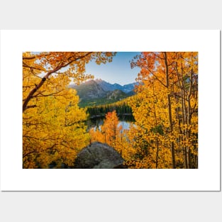 Bear Lake Autumn Sunrise - wide Posters and Art